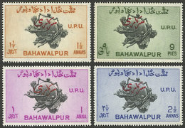 PAKISTAN - BAHAWALPUR: Sc.O25/O28, 1949 UPU 75 Years, PERFORATION 17½x17, Cmpl. Set Of 4 MNH Values, Excellent! - Pakistán
