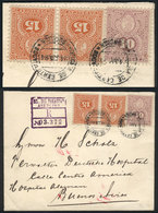 PARAGUAY: 24/JUN/1894 Asunción - Buenos Aires: Registered Cover Franked With Sc.27 + 28 Pair (total Postage 40c.), With  - Paraguay