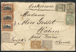 PARAGUAY: 17/AU/1907 Asunción - Wabern (Switzerland): Registered Cover With Advice Of Receipt, Franked With 4P. (interes - Paraguay