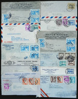 PERU: 39 Covers Sent To Argentina In The 1940s And 1950s, Nice Postages, Fine To VF Quality! - Peru