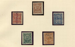 PERU: Compañía Nacional De Recaudación, 1901/2 To 1909/10, Old Collection On Album Pages Including The Issued Sets And S - Peru