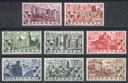 PORTUGAL: Yvert 675/682, Castles, Complete Set Of 8 Unmounted Values, Excellent Quality! - Sonstige & Ohne Zuordnung