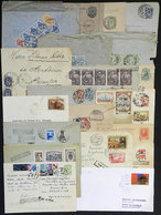 RUSSIA: 21 Covers Or Cards Of Varied Periods, Some Sent To Argentina, There Are Interesting Postages And Cancels, Mixed  - Andere & Zonder Classificatie