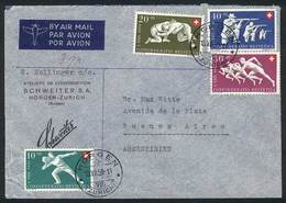 SWITZERLAND: Cover Franked By Sc.B191/5, Sent To Argentina On 15/JUL/1950, Excellent Quality! - Altri & Non Classificati