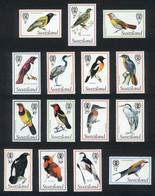 SWAZILAND: Sc.244/258, Birds, Complete Set Of 15 Values, Excellent Quality! - Swaziland (1968-...)