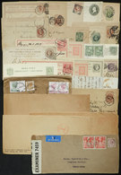 WORLDWIDE: 28 Covers, Cards, Postal Stationeries, Etc. Used In Varied Periods, Most Old, Many Of Fine Quality, Interesti - Andere & Zonder Classificatie