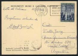 VATICAN: Postcard Sent To Argentina On 19/MAY/1950, VF Quality! - Other & Unclassified