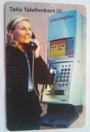 Woman On Card Phone 30 Units - Schweden