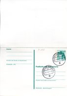 WB Amtliche Ganzsachen-Postkarte Mit Antwort  P107 Wst."Burgen Und Schlösser"40/40(Pf) Blaugrün,TSt. 15.4.77 FRANKFURT - Postcards - Used