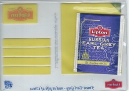Advertising . Lipton Tea. Teabag Inside The "card"  B-3573 - Advertising
