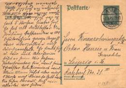 MiNr. P181 Ortsstempel Aue (Sachsen) 1931 - Tarjetas