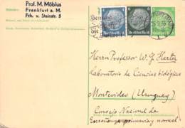 MiNr. P225 Zfr. 514+516 MWST Frankfurt/Main 1935 - Postkarten
