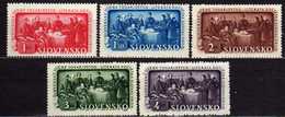 Slowakei / Slovakia, 1942, Mi 106-110 * [060419XXV] - Unused Stamps