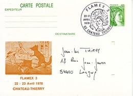 E4. CARTE POSTALE FLAMEX 3 - CHÂTEAU THIERRY - 1978 - SABINE GANDON - AK Mit Aufdruck (vor 1995)