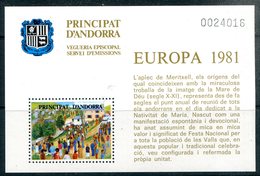 ANDORRE - Viguerie épiscopale - BF Europa  1981 - Episcopale Vignetten