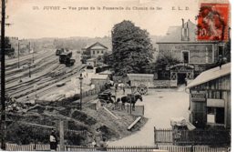 Cpa Juvisy Sur Orge, Vue Prise De La Passerelle Du Chemin De Fer. - Juvisy-sur-Orge