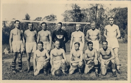 ALEMANIA REICH , ANTIGUA TARJETA POSTAL NO CIRCULADA , FÚTBOL , SOCCER , SIN IDENTIFICAR , ECHTE PHOTOGRAPHIE - Calcio