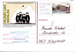 WB Amtliche Ganzsachen-Sonderpostkarte P 127 "LUPOSTA'87" Wst."750 Jahre Berlin" 60(Pf) Mehrfarbig, MWSt 16.1.90 KASSEL - Postcards - Used