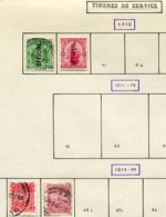 12242 NOUVELLE ZELANDE Collection Vendue Par Page Service N°38/9, 47/7a °  1910-13  B/TB - Verzamelingen & Reeksen
