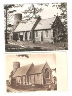 TWO OLD POSTCARDS OF LOUND CHURCH CHURCH OF ST. JOHN THE BAPTIST Nr LOWESTOFT - Autres & Non Classés