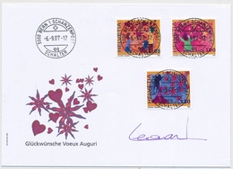 1244-1246 / 2022-2024 - FDC Mit ET-Vollstempel BERN1 SCHANZEMPOST Mit Unterschrift Vom Matkenentwerfer - Storia Postale