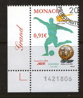 SOCCER FOOTBALL LUIS FIGO BALLON D'OR GOLDEN BALL  GRAND PRIX  - MONACO 2002 MI 2624 - Usati