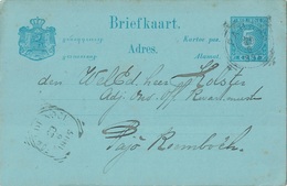 INDES NEERLANDAISES - PADANG - ENTIER POSTAL DU 28-6-1896. - Niederländisch-Indien