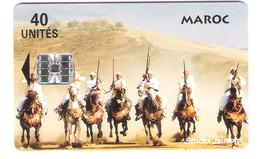 Delcampe - Marokko - Maroc - Traditional Warriors - Horse - 40 Units - Tafat Phone Agadir - Marokko