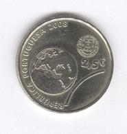 2,5 Euros Portugal Argent 2008 - Jogos Olimpicos De Pequim - SUP - Portugal