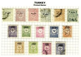 TURKEY, Discount Sale, Printed Matter, Yv 12/16A, 17/20, 23/27, */o M/U, F/VF, Cat. € 95 - Francobolli Per Giornali