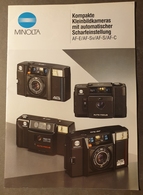 CAMERA PHOTO CATALOGUE Advertising  MINOLTA Compact KOMPAKT - 16 Pages -  GERMANY German Lang. - Appareils Photo