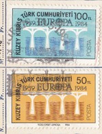 Cipro Turca 1984 Europa 25 Anniversario CEPT. - Usados
