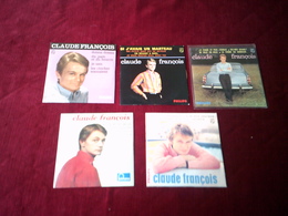 LOT DE 5 SINGLES DE COLLECTION DE CLAUDE  FRANCOIS    4  TITRES - Volledige Verzamelingen