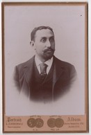 Photo Originale Cabinet XIXéme Homme à Identifier Par Cardinali Ajaccio Corse - Old (before 1900)