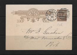 1896 SOUTH AUSTRALIA → GA Postkarte Adelaide   ►RAR◄ - Storia Postale