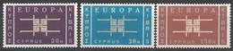 EUROPA - CEPT 1963 - Chypre - 3 Val Neufs // Mnh // Cv €60 - 1963