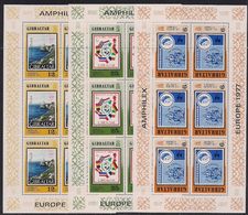 EUROPA - CEPT 1977 - Gibraltar - 3 Feuillets Neufs // Mnh - 1977