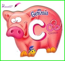 Magnet Pochoir GERVAIS L'Alphabet Avec Les Animaux " Le C De Cochon " - Lettres & Chiffres