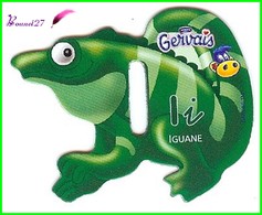 Magnet Pochoir GERVAIS L'Alphabet Avec Les Animaux " Le I De Iguane " - Lettres & Chiffres