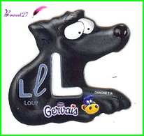 Magnet Pochoir GERVAIS L'Alphabet Avec Les Animaux " Le L De Loup " - Lettres & Chiffres