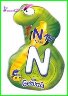 Magnet Pochoir GERVAIS L'Alphabet Avec Les Animaux " Le N De Naja  " Serpent - Lettres & Chiffres