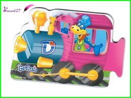 Magnet GERVAIS Le Train Des Chiffres " La Locomotive Rose " - Letters & Digits