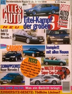 CA015 Autozeitschrift Alles Auto, Nr. 3/1994, Walter Röhrl Im Super-Cup-Carrera, Neuwertig - Cars & Transportation