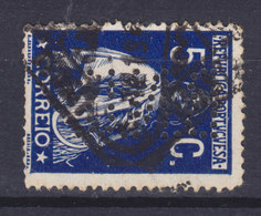 Portugal Perfin Perforé Lochung 'B.N.U.' 5 C. Ceres (2 Scans) - Used Stamps