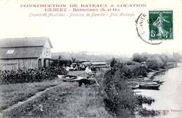 78. YVELINES - BONNIERES. Construction De Bateaux Et Location Gilbert. - Bonnieres Sur Seine