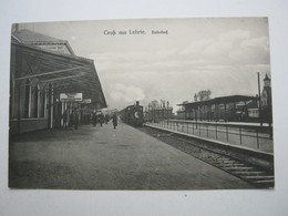 LEHRTE , Bahnhof Mit Zug , Schöne Karte Um 1910 - Lehrte