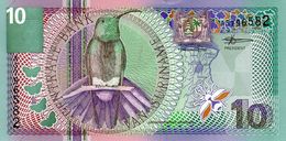 Billet De Banque Centrale Du Suriname 10 Gulden Type 1 Janvier 2000  Neuf - Suriname