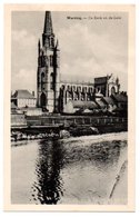 WERVICQ. DE KERK EN DE LEIE. - Wervik