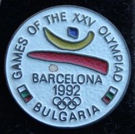 BARCELONA 1992 - JEUX OLYMPIQUES - COMITE OLYMPIQUE BULGARE - BULGARIE - BULGARIA -    (21) - Juegos Olímpicos