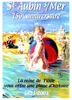 Bourse Et Salon De Collection - Saint Aubin Sur MER - 150 è Anniversaire - Franck LEHODEY Gouache - Bourses & Salons De Collections